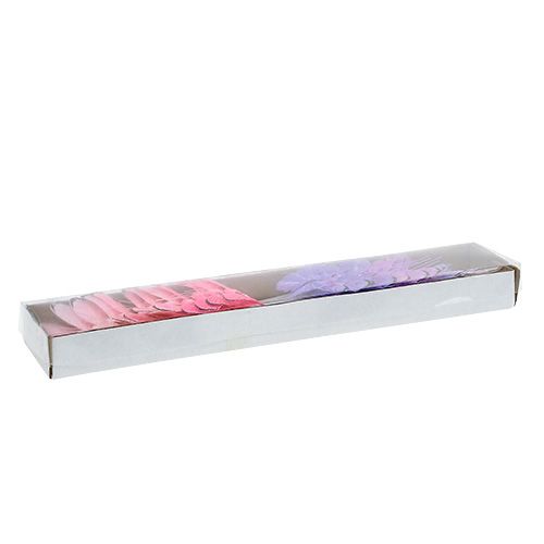 Floristik24 Vlinder 5cm roze-paarse ezel. 24st