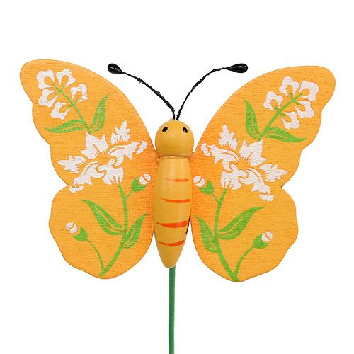 Artikel Vlinder kleurrijke soort. 6cm L25cm 15 st