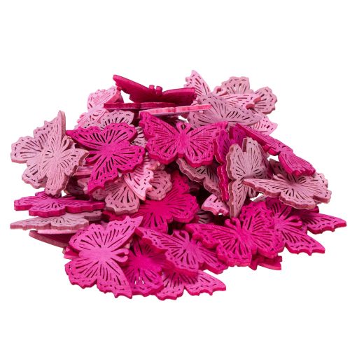 Artikel Decoratieve vlinders als decoratie voor lenteachtige tafel- en schaalarrangementen, 4 cm, 72 stuks