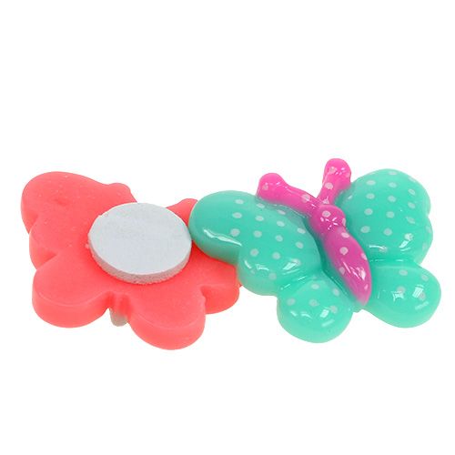 Floristik24 Vlinders Mini 2cm kleurrijk 24 st