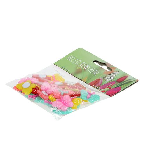 Floristik24 Vlinders Mini 2cm kleurrijk 24 st