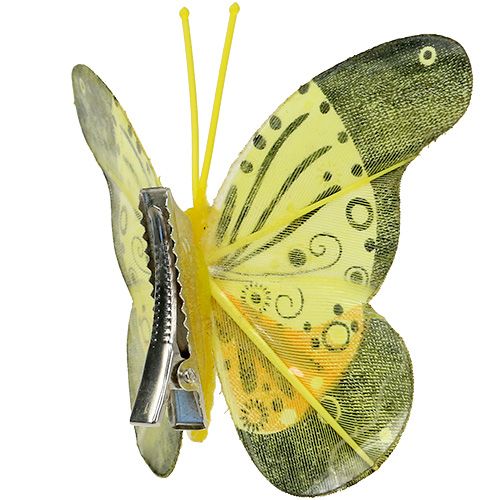 Artikel Vlinders met clip 5cm - 7cm assorti 10st