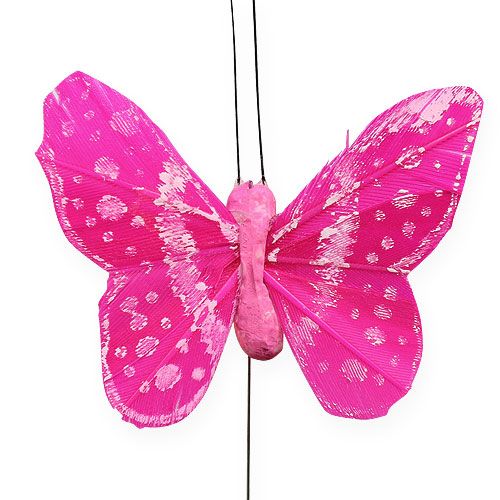 Artikel Decoratieve vlinders op de draad 5,5 cm 24 stks