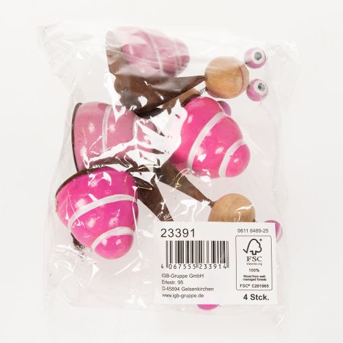 Artikel Slakfiguurtje met een leuk ontwerp, een charmante lenteversiering, 9 cm, 4 stuks