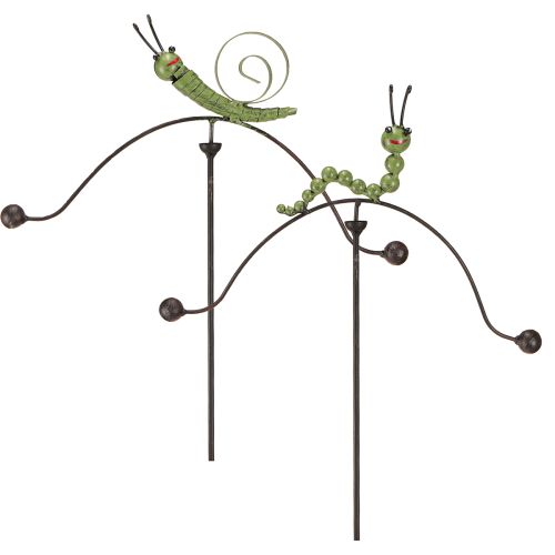 Artikel Slakkenrups Windgong Tuinpaal Metaal H67cm 2st