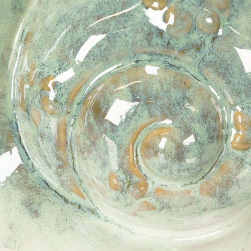 Artikel Keramische decoratieve slakfiguur voor stijlvolle woonomgevingen en betoverende tafeldecoraties, 16 cm