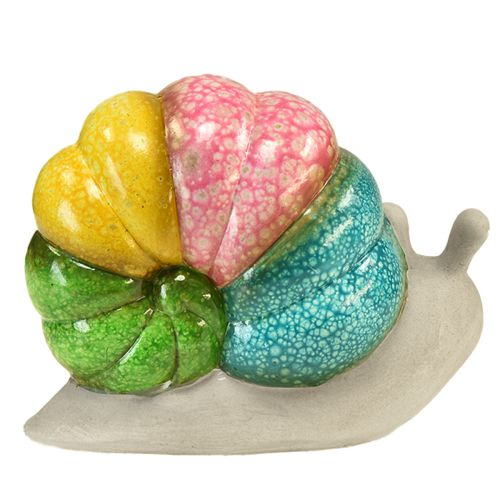 Artikel Decoratief slak decoratief figuur keramiek kleur 19cmx8,5cmx14,5cm