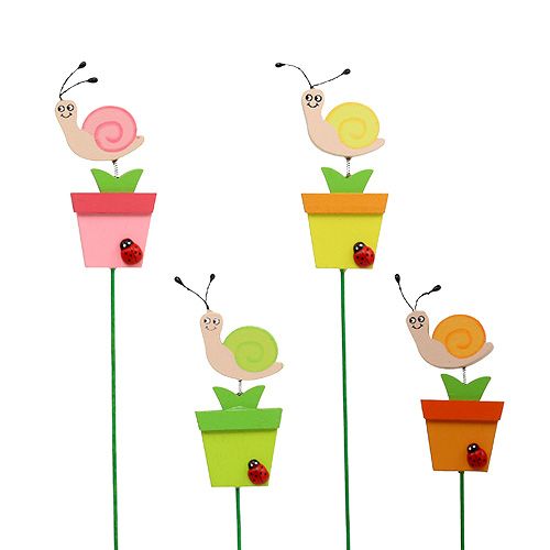 Floristik24 Slak in pot 8,5cm L 28cm 16 st