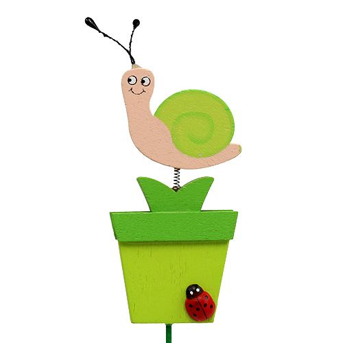 Floristik24 Slak in pot 8,5cm L 28cm 16 st