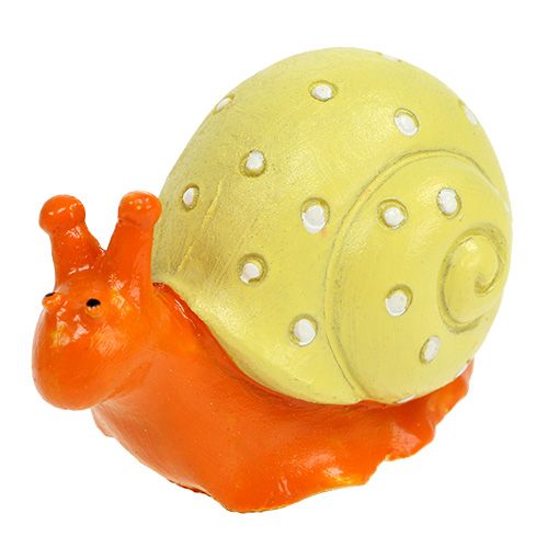 Floristik24 Slakken met lijmstip oranje, geel 6cm 12st