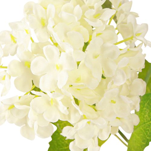 Artikel Sneeuwbal Kunstmatige Viburnum Tak Witte Bloemen L90cm