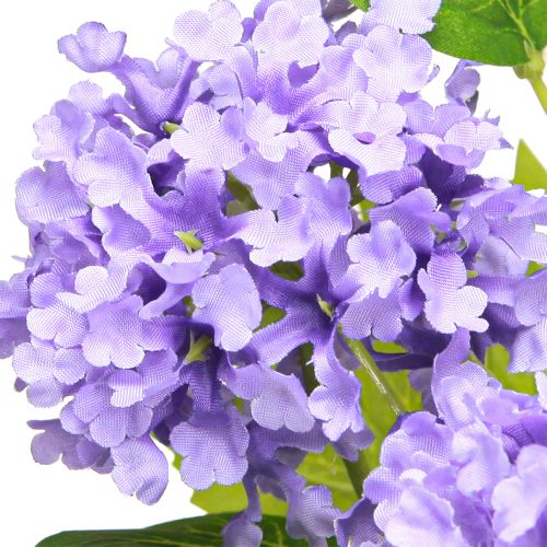 Artikel Sneeuwbal kunstbloemen paarse bloesem 5 bloemschermen L78cm 2st