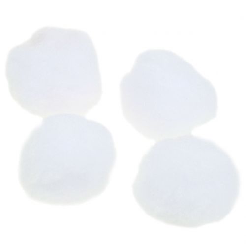 Floristik24 Sneeuwbal wit 4cm 24 st