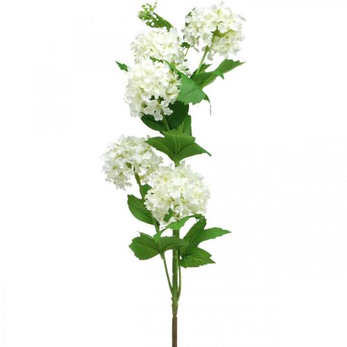 Floristik24 Sneeuwbaltak Kunstplant Zijde Bloem Wit Ø6.5cm L78cm