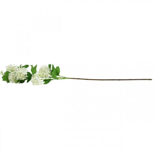 Floristik24 Sneeuwbaltak Kunstplant Zijde Bloem Wit Ø6.5cm L78cm