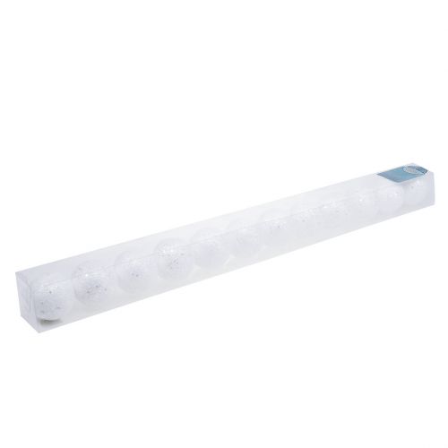 Floristik24 Decoratieve sneeuwbal om op te hangen Ø6cm 12st