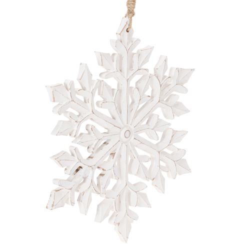 Grote decoratieve sneeuwvlok, hangende decoratie, 30 cm