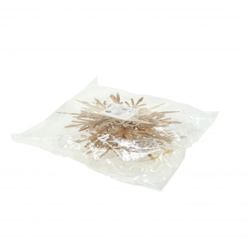 Artikel Sneeuwvlok 3D-effect goud 16cm x 15,5cm 2 st