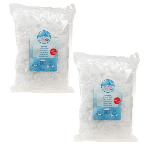Artikel Sneeuwvlokken Schilferig Kunstsneeuwwitje 100 g × 4 stuks