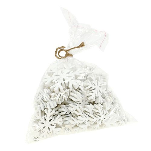 Floristik24 Sneeuwvlokken wit mix 3cm - 7cm 48 st