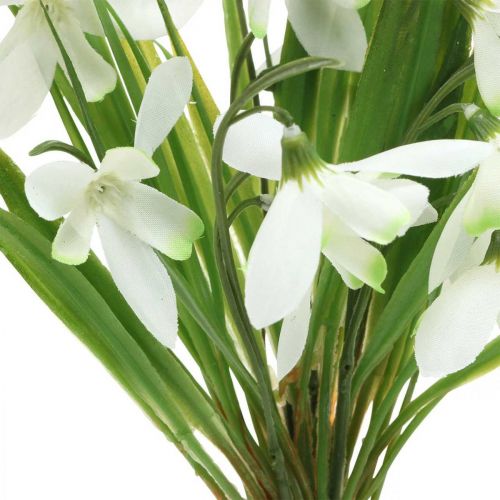 Floristik24 Kunstsneeuwklokje decoratie vroege bloeiers 27cm bundel van 6st