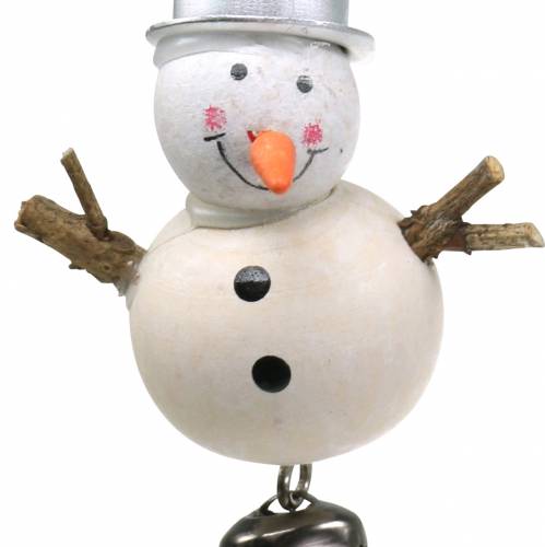 Floristik24 Kerstboomversiering sneeuwpop om op te hangen 7cm 6st
