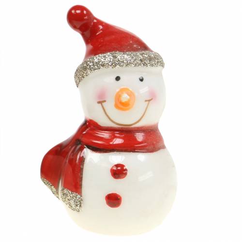 Floristik24 Kerstdecoratie figuur sneeuwpop 7,5cm 4st