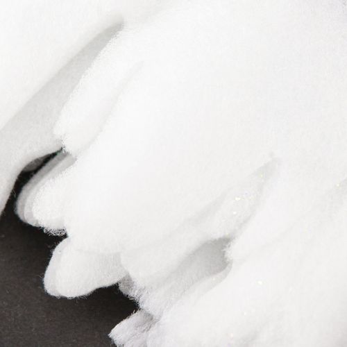 Artikel Sneeuwvlies ijspegelslinger wit of glitter 9×200cm 6st