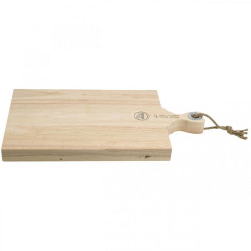 Floristik24 Mangohouten snijplank, decoratief dienblad met handvat echt hout 38 × 26.5cm L48cm