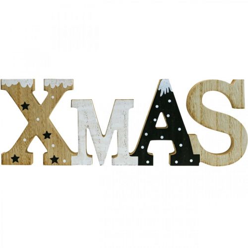 Floristik24 XMAS letters hout staand hout letters naturel 41,5cm