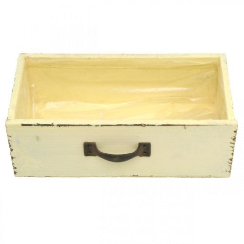 Artikel Houten lade voor beplanting Yellow Shabby Chic 25×13×8cm