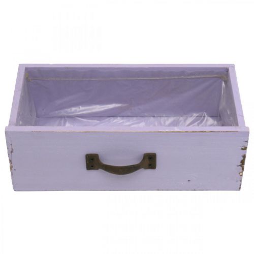 Artikel Plantenbak Decoratieve Lade Shabby Chic Hout Paars 25×13×8cm