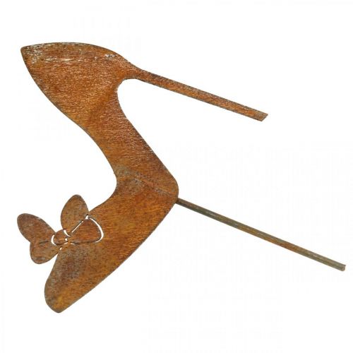 Floristik24 Sprookjesschoen, decoratieve plug patina, tuindecoratie, metalen plug H29cm