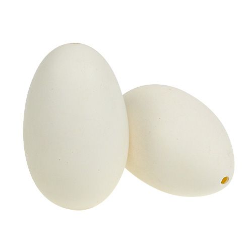 Floristik24 Zwaneneieren 9cm wit 4 st
