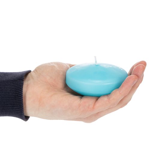 Artikel Drijvende kaars, rond van vorm, voor feestelijke decoraties en evenementen, vijver- en tafeldecoratie, 8 cm, 8 stuks