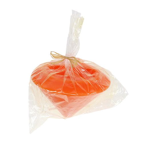 Floristik24 Drijvende kaars in oranje Ø13cm