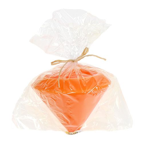 Floristik24 Drijvende kaars in oranje Ø16cm