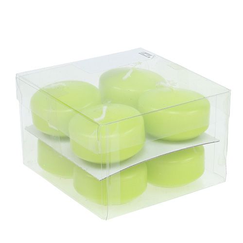 Artikel Drijvende kaarsen Groen 4,5cm 8 st
