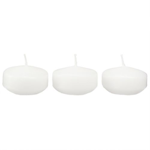 Floristik24 Drijvende kaarsen wit 4,5 cm 28 stuks