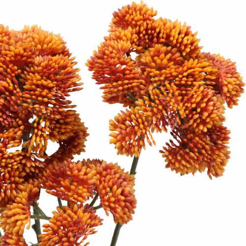 Floristik24 Sedum kunstsedum oranje herfstdecoratie 70cm 3st