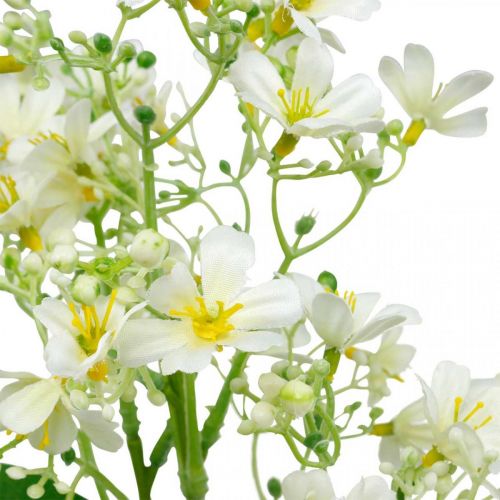 Floristik24 Kunstzijde blast, bloemdecoratie, zijden bloem, decoratie bloem wit L72cm