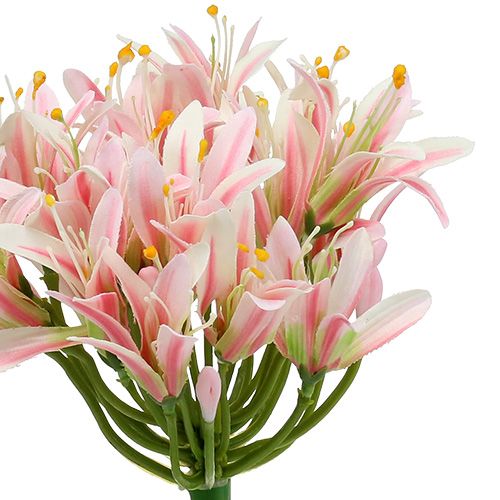 Floristik24 Zijden bloem agapanthus roze 80cm