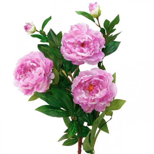 Zijden pioen kunstroze violet 135cm