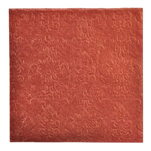 Floristik24 Servetten Bordeaux Reliëf Ornamenten 33x33cm 15st