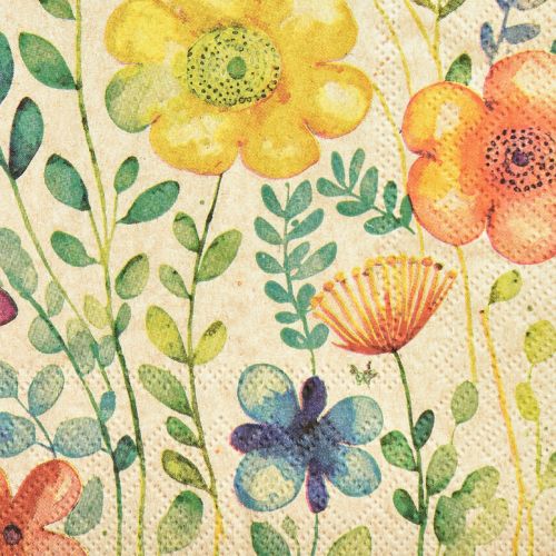 Floristik24 Servetten Lente Vlinder Bloemen 33x33cm 20 st