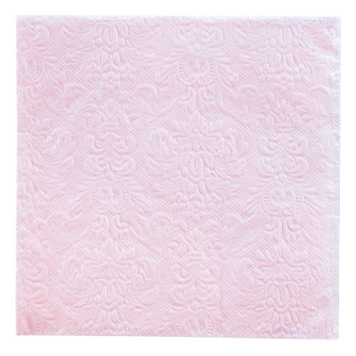 Artikel Servetten Roze Lenteornamenten Reliëf 33x33cm 15st