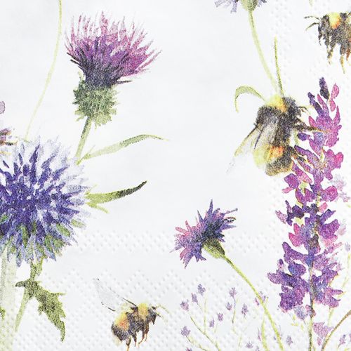 Artikel Servetten Zomer Hommels Bijen Decoratie 25x25cm 20 st