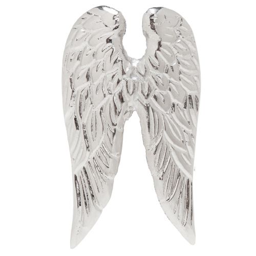 Artikel Servetringen engelenvleugels tafeldecoratie zilver 6,5cm Ø4cm 4 st