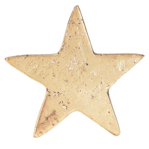 Floristik24 Servetringen ster goud antiek look metaal 6,5cm Ø4cm 4 st