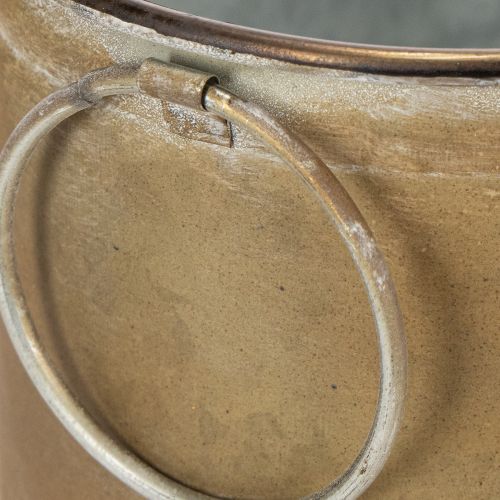 Artikel Set metalen plantenpotten en -kuipen, vintage retrostijl, L22,5cm/27cm/31cm